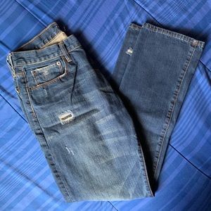 Gap Men’s Straight Fit Distressed Jeans